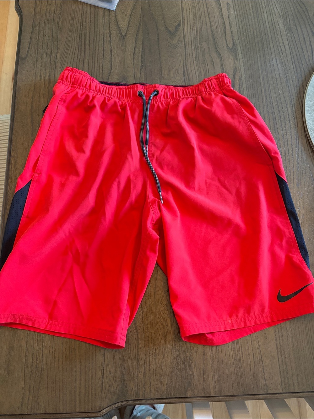Nike Bright Red bathing suit with Black Accents